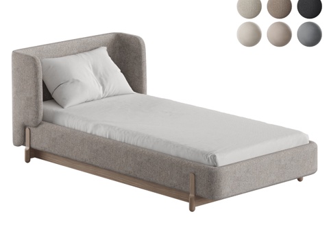  OM Bed Basic 睡眠区 90 120 200 cm3d模型 