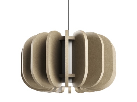  吸音吊灯 D665xH380mm OM3d模型 