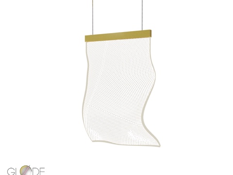  GLODE亚克力波浪吊灯3d模型 
