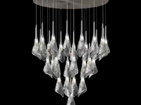  OM Elegy SK-GLASS® 29盏吊灯3d模型 