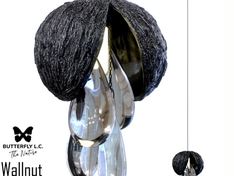  OM Butterfly L.C. 胡桃木 B 石墨款3d模型 