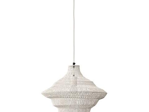  Vinger吊灯，直径45x50厘米，米色3d模型 