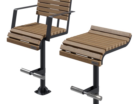  OM Park PRAKTIK长椅3d模型 