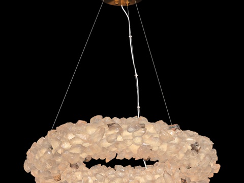  OM Gemma 萤石600毫米吊灯FL1156-6P3d模型 