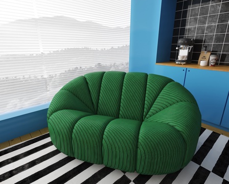  现代单人沙发3d模型 