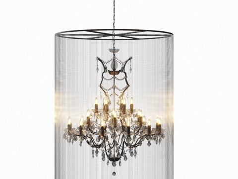  悬挂式吊灯10450 1200 LOFT IT Vaille3d模型 