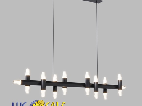  OM线性吊灯 Lussole LSP-7405, LSP3d模型 