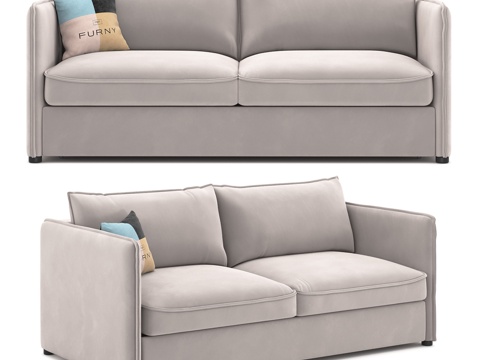  OM The Furny 汉普顿沙发床 195x108x943d模型 