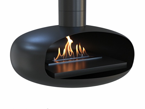  悬挂式生物壁炉 Steelheat 6003d模型 