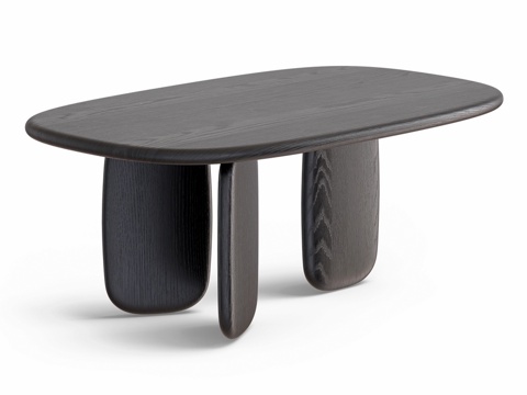  OM Siori 武士道木质茶几 013d模型 