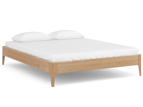  实心橡木无床头板Rein（莱茵）床3d模型 