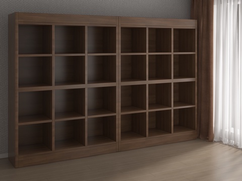  现代置物柜3d模型 