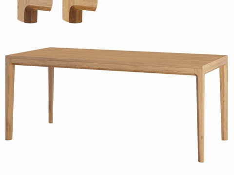  金翅雀木业 Hameln 餐桌3d模型 