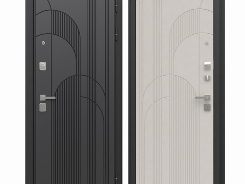  守护者入口门配芭芭拉饰条 01-033d模型 