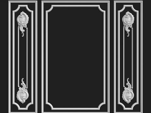 墙面装饰组件206号3d模型