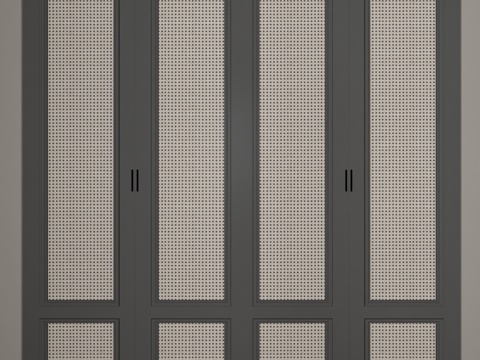  现代置物柜3d模型 