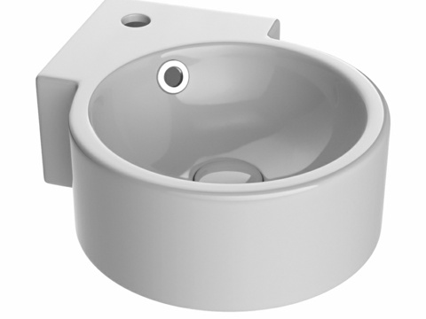  OM Element 壁挂式角盆 310x430x125mm3d模型 