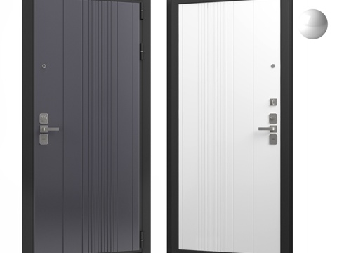  守护者入户门配峡湾K 07饰条3d模型 