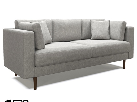  休闲窗帘，3米。STD Uphols系列款式3d模型 