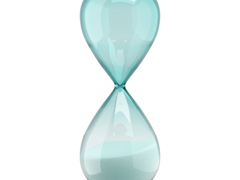  Timeless 30分钟沙漏，绿松石色3d模型 