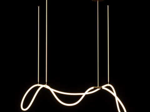  吊灯 10388P C 黄铜 LOFT IT 螺纹3d模型 