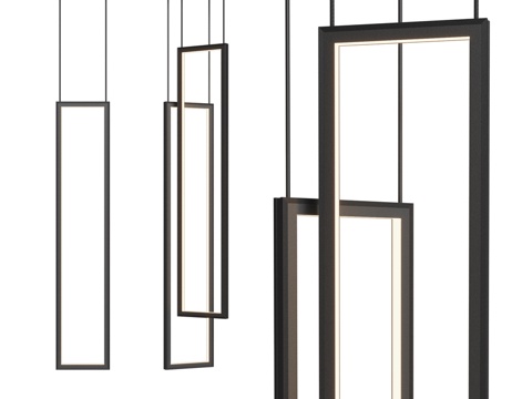  矩形吊灯 Frame IT-1621-1, Frame IT3d模型 