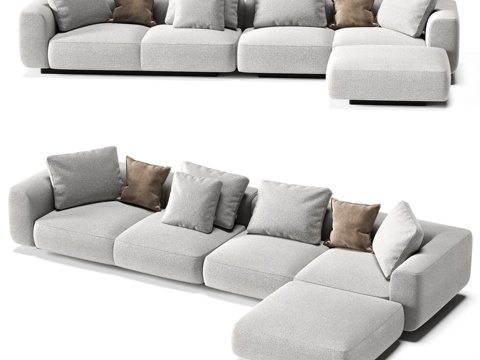  FIFTYFOURMS Leggero 16 模块化沙发3d模型 