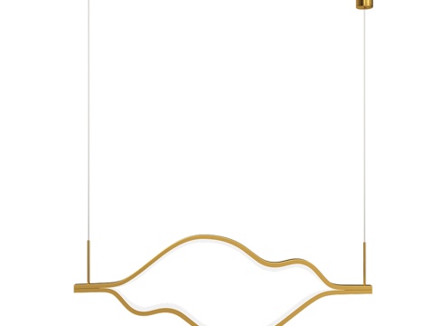  林恩黄铜吊灯 08258-100.36P3d模型 