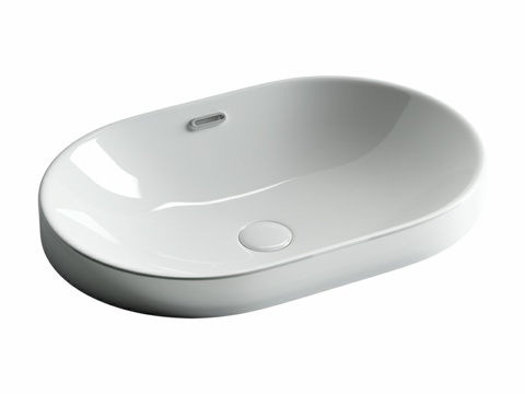  OM台面嵌入式椭圆洗手盆Elemen3d模型 