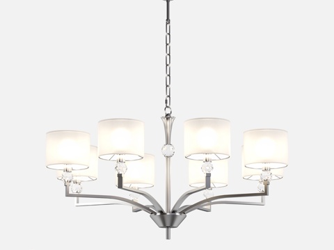  OM 带灯罩与水晶吊灯 LH71123d模型 