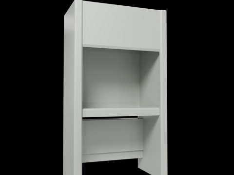  马弗炉用通风柜3d模型 