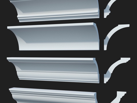  光滑檐口套装 #72 LepGrand3d模型 