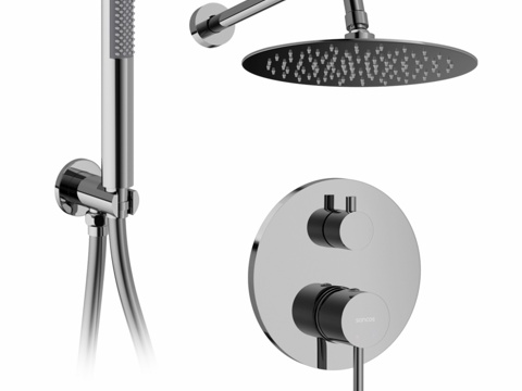  OM淋浴套装Select嵌入式淋浴3d模型 