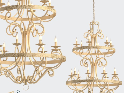  RS109 9+6 Zoe吊灯3d模型 