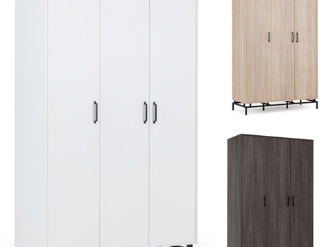  三门衣柜莱斯特（Lester）3d模型 