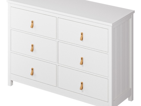  OM Wood 六抽屉柜3d模型 