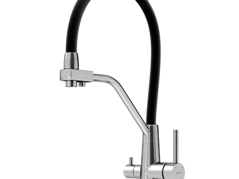  OM 不锈钢厨房水龙头 Nolia，带过滤器3d模型 