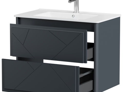  洗手台下柜 Allen Brau Paris 80 1.363d模型 