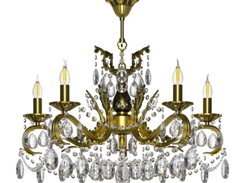  OM 米拉娜 5 号青铜吊灯3d模型 