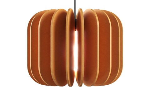  吸音吊灯 D500xH390mm OM3d模型 