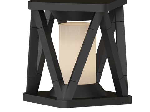  莫莉路灯，黑色，09326.193d模型 