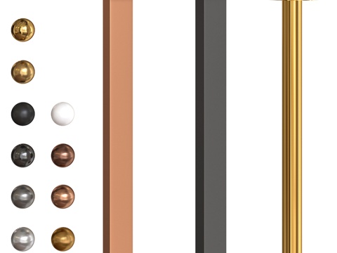  QUBIC出品OM UNO顶置淋浴架3d模型 