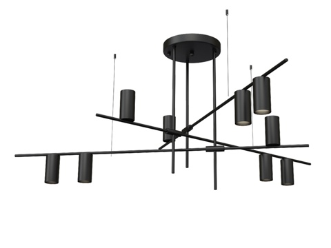  Riya 黑色水晶吊灯 07621-9, 193d模型 
