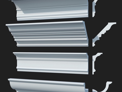  光滑窗帘盒套装 #59 LepGrand3d模型 