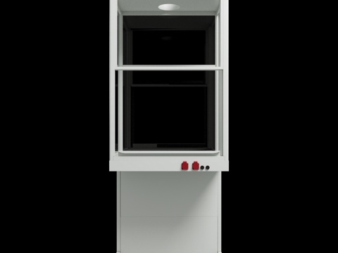  演示用通风柜3d模型 