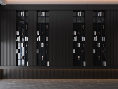  现代置物柜3d模型 