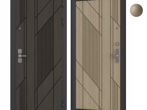  Guardian入户门配Fjord饰条Ш 083d模型 