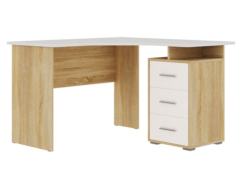  OM Light-T电脑桌索诺玛橡木白3d模型 