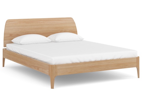  纯橡木床 Rein3d模型 