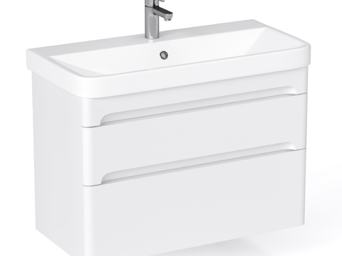 OM Nice 80.2Y 壁挂式带水槽梳妆柜3d模型